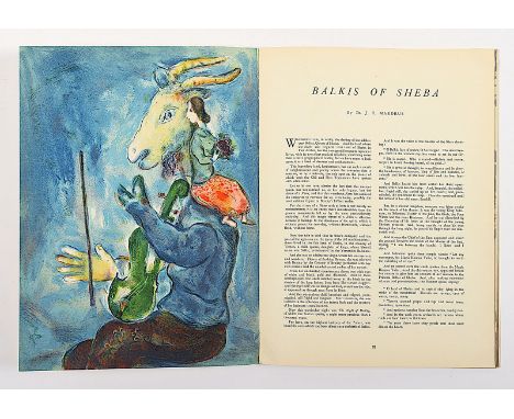 Revue Verve Nr. 3, 1938, Tériade, mit einer Original-Farblithografie von Chagall und Miro (u.a.). 