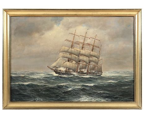 Holst, Johannes (1880-1965), "Pamir", Öl/Lwd., 68 x 100, unten links signiert, und "1958" datiert, R. 