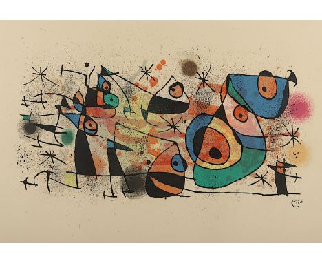 Miró, Joan, "Ceramiques and Sculptures", Original-Farblithographie, ca. 45 x 61, 1974, Cramer 928, R. 