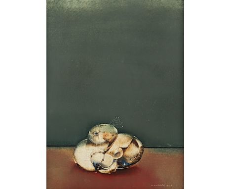 Mankowski, Norbert, "o.T.", Öl/Platte, 40 x 28, unten rechts signiert und datiert 1967, R. 