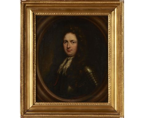 SIMON DUBOIS (FLEMISH, 1632-1706)  PORTRAIT OF AERNOUTT VAN CITTERS   Signed, bears inscription and coats of arms on reverse,