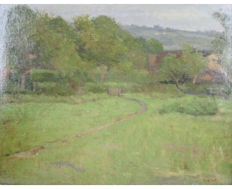 Robert Buhler (1916-1989)  Bobbolds Farm (inscribed on reverse)Signed lower rightOil on canvas boardFramed W56cm x H46cm  ARR