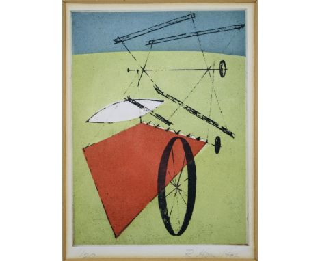 Richard Hamilton (British, 1922- 2011)  Reaper (0) Etching and Aquatint Signed , R. Hamilton Edition Number 1/20Framed W35cm 