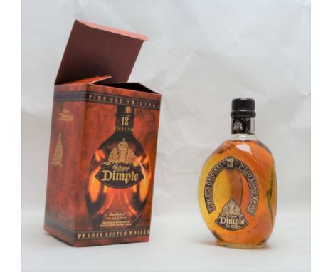 FINE OLD ORIGINAL DIMPLE DE LUXE Scotch Whisky, aged 12 years, 40% volume, 1 x 70cl wired bottle in presentation box 