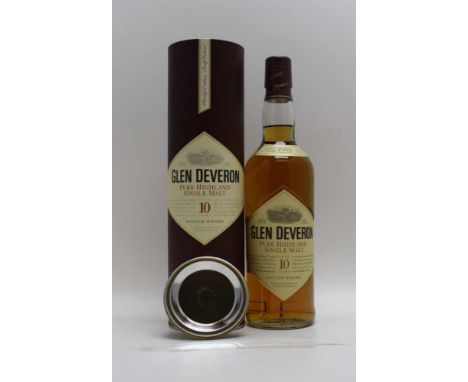 GLEN DEVERON 1995 Pure Highland Malt Scotch Whisky, aged 10 years, 40% volume, 1 x 70cl bottle in presentation tube 