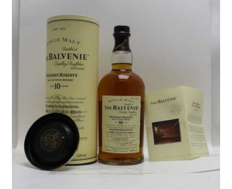 THE BALVENIE FOUNDERS RESERVE Malt Scotch Whisky, aged 10 years, 43% volume, 1 x litre bottle in presentation tube 