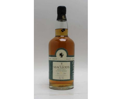 MACLEOD'S Single Malt Scotch Whisky, aged 8 years, 70 degrees proof, 40% volume, 1 x 70cl bottle 
