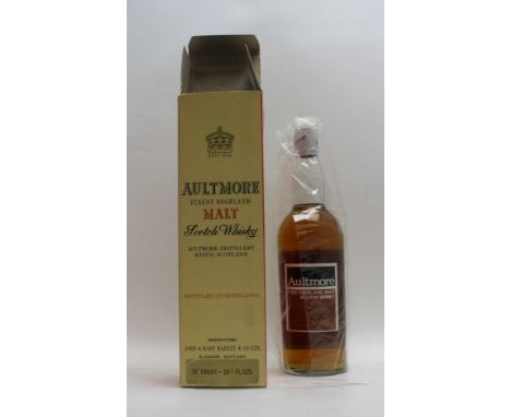 AULTMORE Finest Highland Malt Scotch Whisky, aged 12 years, 70 degrees proof, 40% vol., (1970's bottling), 1 x 26 2/3 fl. oz.
