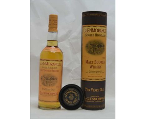 GLENMORANGIE Single Highland Malt Scotch Whisky, aged 10 years, 40% volume, 1 x 70cl bottle in presentation tube 