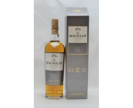 THE MACALLAN FINE OAK Highland Malt Scotch Whisky, aged 10 years in Bourbon and Sherry Oak Casks, 40% volume, 1 x 70cl bottle