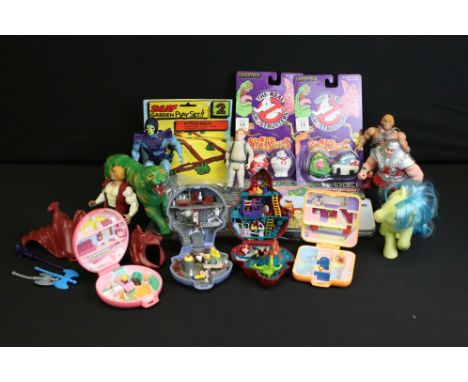 Collection of retro toys to include 5 x Mattel Masters of the Universe figures (Panthor, He Man, Skeletor, Adam &amp; Ram Man