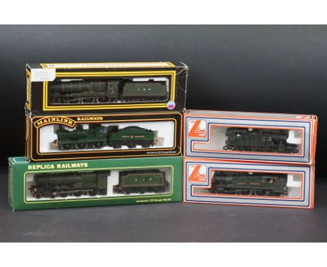 Five boxed locomotives, to include Dapol County of Chester, Replica 11153 Modified Hall GWR Preserved 6998 Burton Agnes Hall,