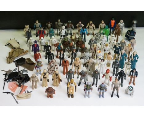 Star Wars - 73 Original play worn Star Wars figures to include Ugnaught, Hammerhead, Luke Skywalker (In Battle Poncho), Anaki