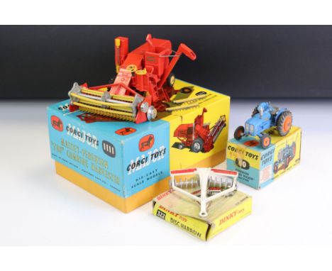 Boxed Corgi Major 1111 Massey Ferguson 708 Combine Harvester diecast model (minimal paint chips, ex with vg box) plus a boxed