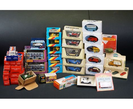 39 Boxed diecast models to include Corgi, Matchbox and Lledo, featuring Corgi Classics Le Mans 1927 Bentley, 10 x 1980's Matc