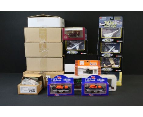 16 Boxed diecast models to include Atlas Editions, Corgi and Lledo examples, featuring Corgi Precision Cast Classics G50061 D