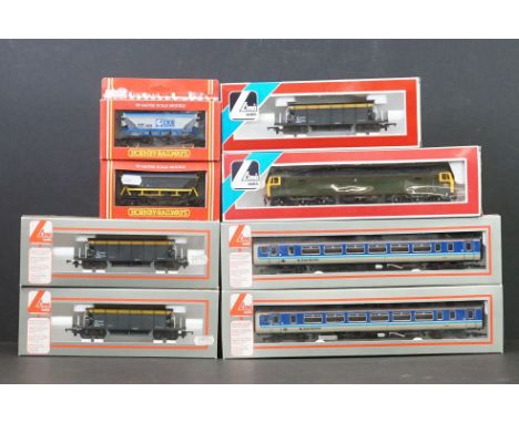 Two boxed Lima OO gauge locomotives/railcars to include 205050A1 BR Super Sprinter and 205213 Sir Daniel Gooch plus 6 x boxed
