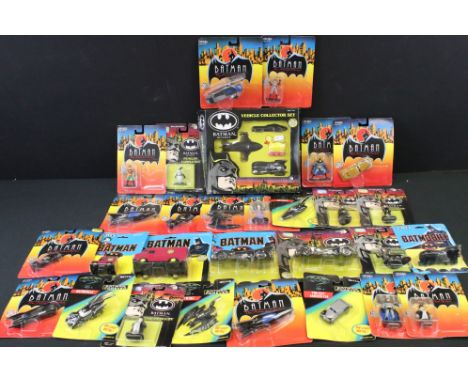 26 Carded Batman diecast models &amp; figures to include 23 x ERTL examples (13 x Batman The Animated Series - lacking sticke