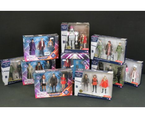 Doctor Who - 10 Boxed Character Doctor Who Collector Figure Set to include ltd edn Robot 1974 Set, ltd edn The Keys Marinus 1