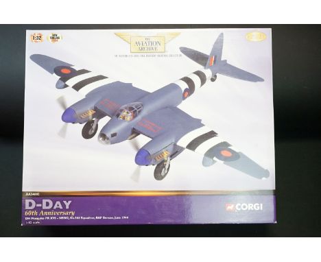 Boxed Corgi ' The Aviation Archive ' AA34602 DH Mosquito PR XVI - NS502 ltd edn diecast model, No. 544 Squadron, RAF Benson, 
