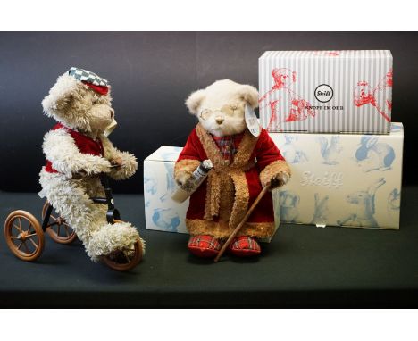 Three boxed Steiff limited edition bears, to include 663727 Sebastian, certificate no. 230, 420559 ' Bagi ' certificate no. 2