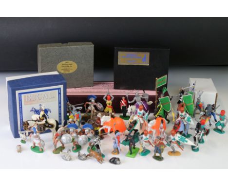 Five Boxed metal soldier figures &amp; figure sets to include Millennium Memories Scottish Soldiers ltd edn Gordon Highlander