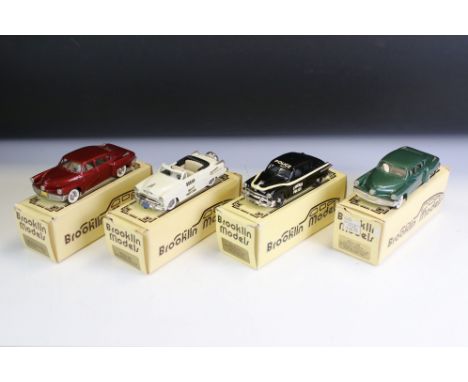 Four boxed 1/43 Brooklin Models metal models to include BRK 30x 1954 Dodge 500 Indianapolis Pace Car, BRK 51a 1951 Ford Fordo