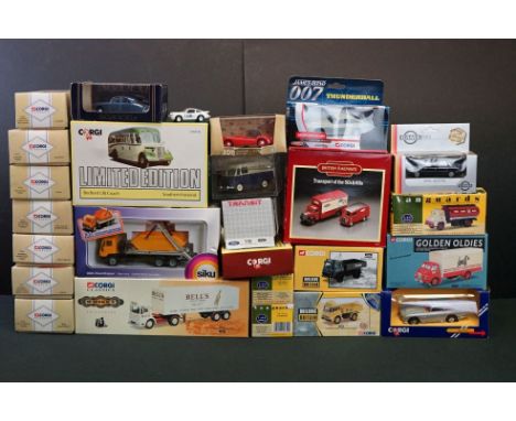 25 Boxed diecast models to include Corgi, Vanguards, Elicor, Gama, Schabak, Brumm and City, mainly Corgi featuring Whiskey Co
