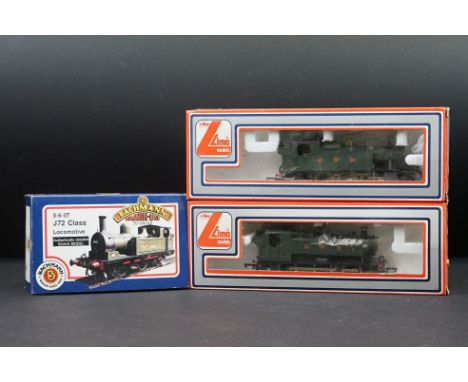 Three OO gauge locomotives to include 2 x Lima (GWR 9400 0-4-2 &amp; GWR 4589 2-6-2) and Bachmann 31053 0-6-0T J72 Class Loco