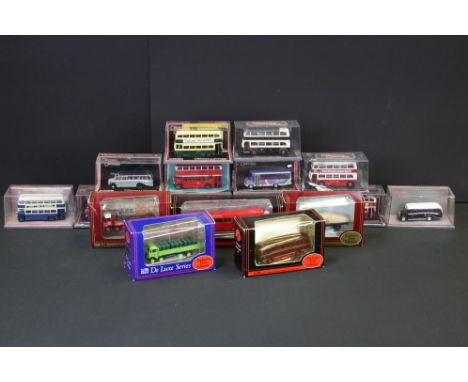 17 Cased / boxed Corgi Original Omnibus &amp; EFE diecast models to include 12 x Original Omnibus (OM45701, 42605, 40703, 426
