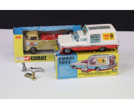 Two boxed Corgi diecast models to include 486 Kennel Service Wagon with all four dogs (paint chips &amp; box wear &amp; tears