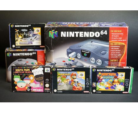 Retro Gaming - Boxed Nintendo 64 Console (some shell cracking, box gd with some storage wear) with original boxed controller,