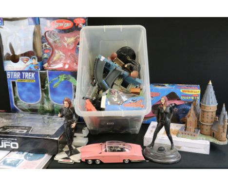 Large quantity of TV related toys and collectibles mainly featuring Star Trek, Superman &amp; The Avengers to include unmarke