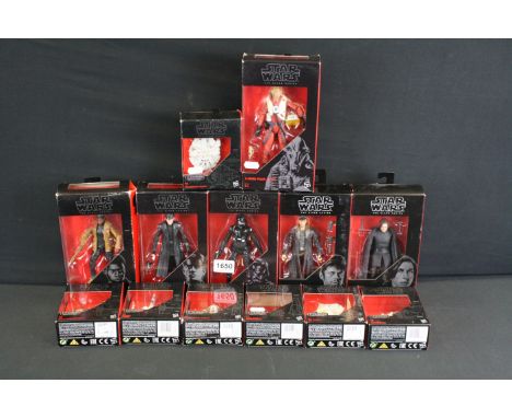 Star Wars - 13 Boxed Hasbro The Black Series figures &amp; Titanium Series to include 7 x Titanium Series (First Order Snowsp