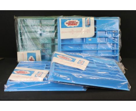 Four boxed ERTL Thomas the Tank Engine wall hanging display stands 