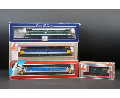 Four boxed Lima OO gauge locomotives to include Great Eastern 47581, Lima Collection L205093 Diesel Locomotive Class 31 5518,