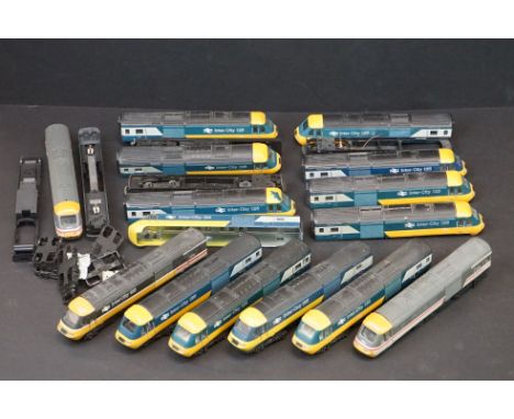 Group of OO gauge InterCity related locomotives, shell bodies, spares &amp; repairs, mainly Hornby examples 
