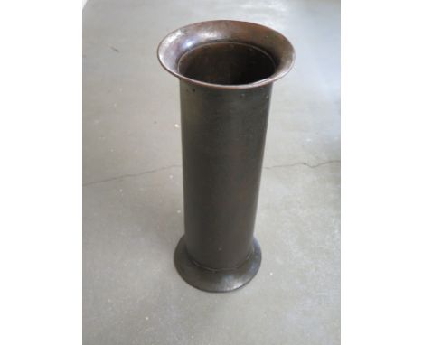 An Arts and Crafts hammered copper stick stand - Height 65cm Condition report: Overall good solid condition 