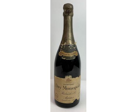 One bottle of 1945 vintage Dry Monopole Heidsieck &amp; Co Champagne