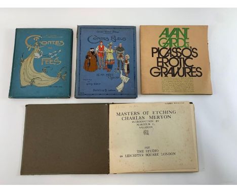 Masters of etching Charles Meryon, along with Avant Garde Picasso's  erotic gravures, Contes De Fees and Contes Bleus