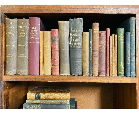 A collection of books on railways and engines, to include The Steam Engine for Practical Men, by James Hann and Placido &amp;