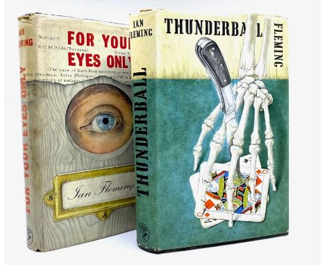 Fleming, Ian. Thunderball, first edition, London: Jonathan Cape, 1961, hardback with price-clipped dust-jacket designed by Ri