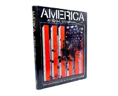 Steadman, Ralph. America, signed first edition, San Francisco: Straight Arrow Books, 1974. Quarto, publisher's black cloth wi