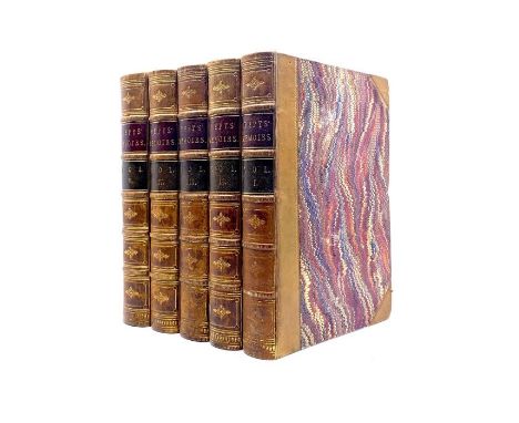 Pepys, Samuel. Memoirs, Diary &amp; Private Correspondence, edited by Richard Lord Braybrooke, in five volumes, London: Henry