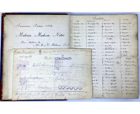 Medical Interest. A collection of publications to include Materia Medica Notes from Lectures by Mr E. M. Holmes FLS, Summer T