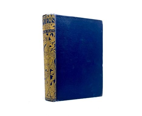 Yeats, W. B. The Poetical Works, signed by the author, Vol. I [of two], New York: Macmillan, 1913. Octavo, publisher's gilt b