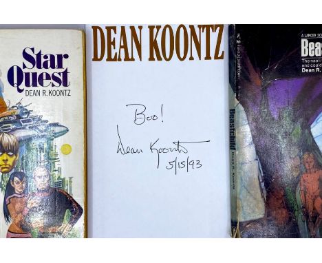 Koontz, Dean. Star Quest [first edition of the author's first novel], New York: Ace, 1968, an "Ace Double" paperback coupled 