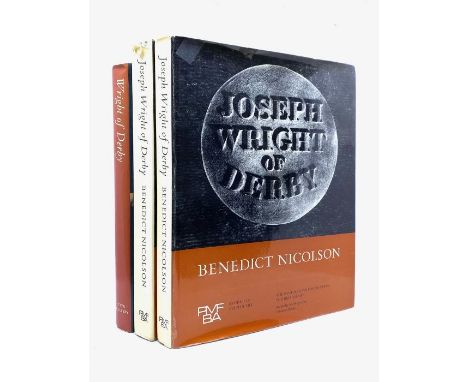 Nicolson, Benedict. Joseph Wright of Derby, in two volumes, London: Routledge, Kegan Paul, 1968. Quarto, bearing bookplates o