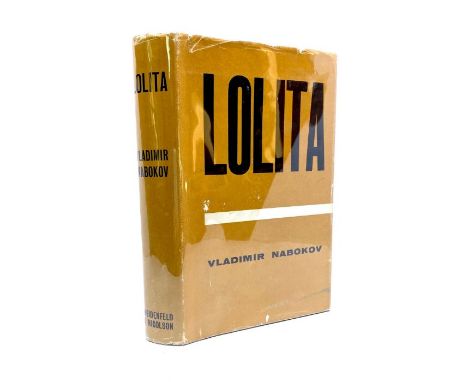 Nabokov, Vladimir. Lolita, first UK edition, London: Weidenfeld &amp; Nicolson, 1959. Octavo, publisher's black cloth, unclip