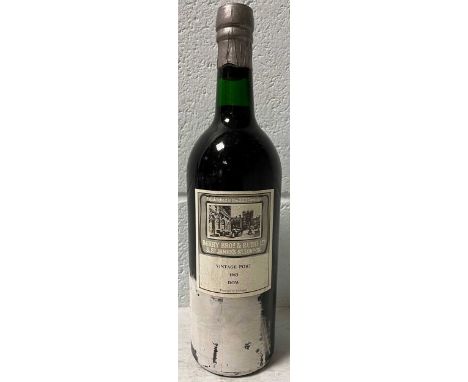 Dow’s Vintage Port 1963, Berry Brothers label, 1 bottle, excellent appearance
